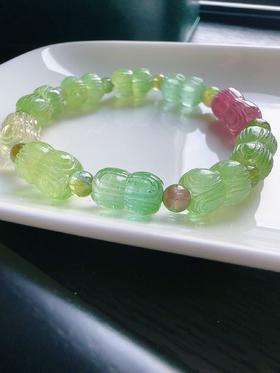 21.5g 雕刻碧玺手链