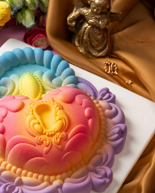 心锁宝盒-茉莉香梨芝士慕斯生日蛋糕（1.0磅） 商品图2