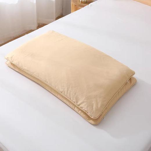 成人枕头 纱布枕巾格子纹枕巾 素道有机彩棉纯棉荞麦枕芯 纯色枕头【京东快递送货上门】 商品图1