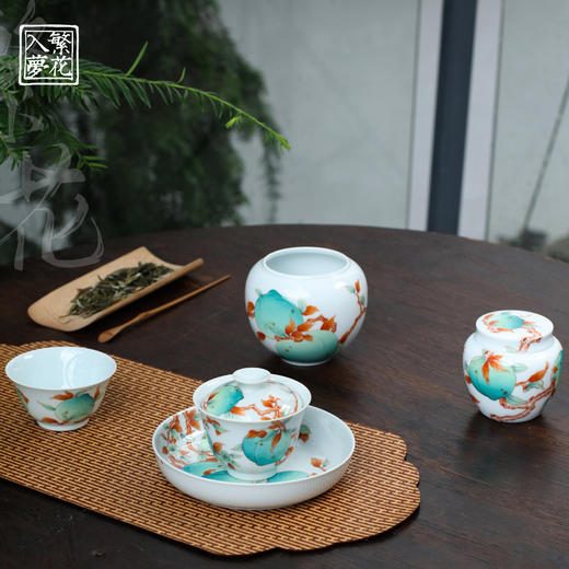 繁花入梦二才盖碗（春风翠桃）（缺货） 商品图5