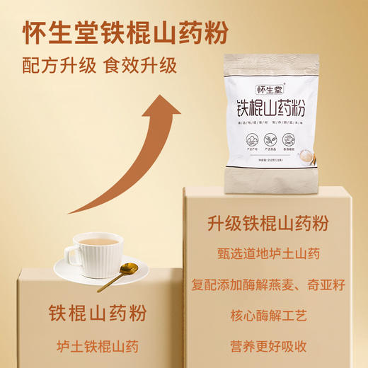 【复配山药粉】养生十种好 铁棍怀山药粉 古法麸炒自然香 早晚一杯效果更好，252克（21条装） 商品图1