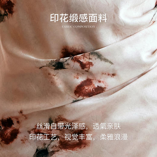 
OLrain欧芮儿法式花色无袖连衣裙女早秋2024新款印花显瘦吊带裙子 商品图2