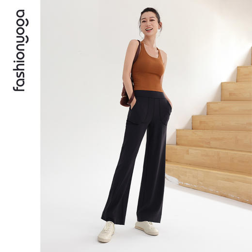 凡圣瑜伽宽松舒适直筒长裤FC14925 商品图12