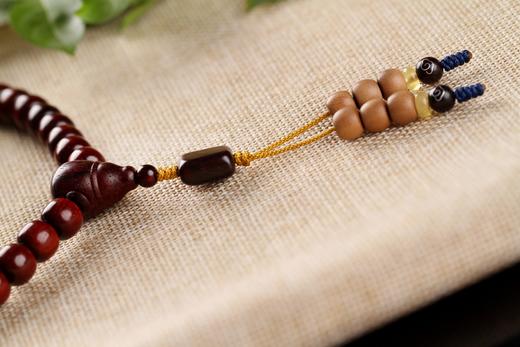 XYZT0578°不惹尘埃·印度小叶紫檀项链手串0.8*0.9*108 商品图5