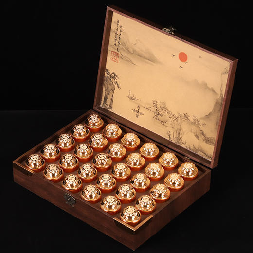 【礼盒装！三大茗茶】6陶瓷罐木盒茶叶礼盒装金骏眉红茶滇红正山小种中秋送礼，紧细匀整锋苗显秀色泽乌润。ry 商品图6