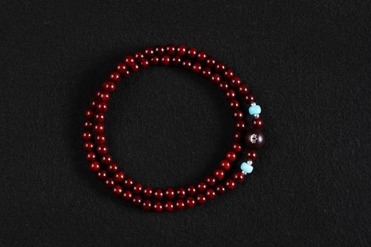 XYZT0582°国风·印度小叶紫檀双圈手串0.6*82 商品图5