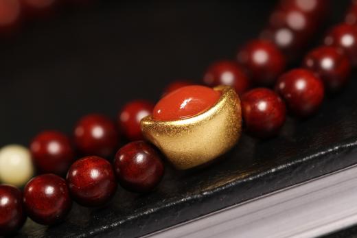 XYZT0616°暴富解忧·印度小叶紫檀双圈手持手串0.4*78 商品图2