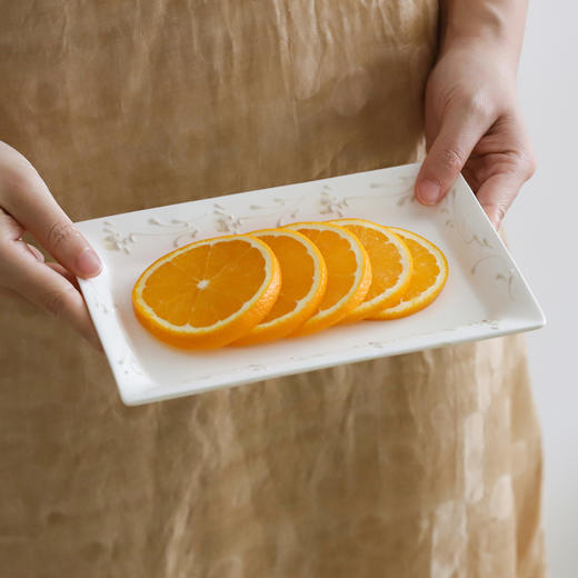 崧 凤慈 玉泥瓷泥 长方盘 椭圆盘 商品图2