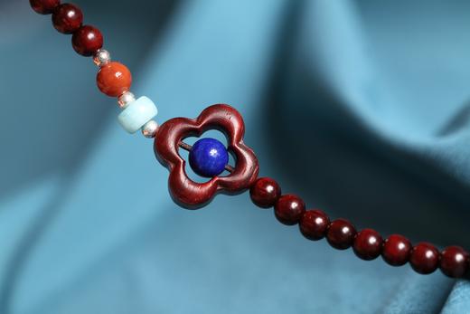 XYZT0584°镌刻·印度小叶紫檀双圈手串0.5*126 商品图5