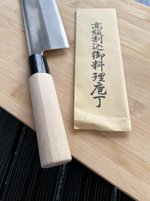 藤次郎日本进口 白纸钢薄刃刀家用超薄锋利切片刀小菜刀F702A（本色） 商品图5