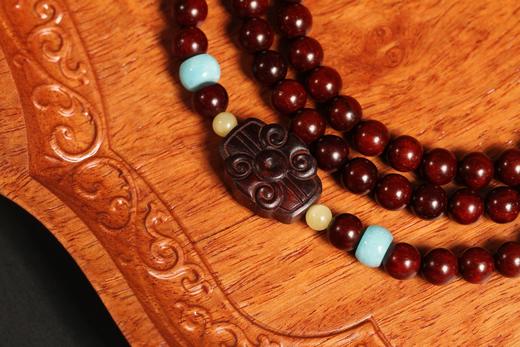 XYZT0611°运至·印度小叶紫檀双圈手持手串0.6*108 商品图3