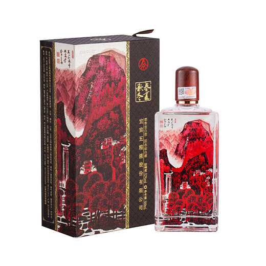 春夏秋冬万山红遍礼盒酒 五粮液股份出品 52度500ml*4瓶 商品图4