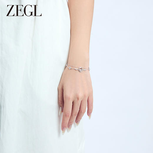 ZEGL设计师925银四叶草小幸运手链女轻奢小众精致手饰品七夕礼物 商品图2