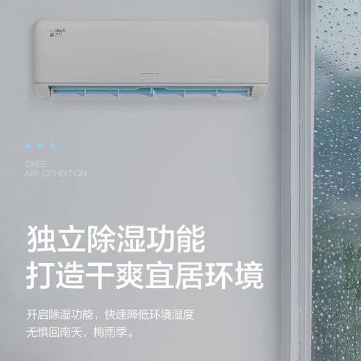 格力（GREE）空调1.5匹p挂机冷暖变频节能省电新能效家用卧室壁挂式自清洁 凉之沁KFR-35GW/(35512)FNhAa-B3 商品图4