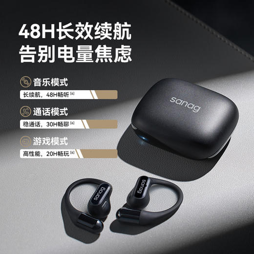 SANAG【超纤量行业领创】G6S蓝牙耳机挂耳式骨传导概念真无线运动跑步开放式耳机高端礼物 商品图5