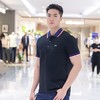 【6.3折】5楼LACOSTE法国鳄鱼男士POLO衫半袖翻领拼色条纹PH3461-98吊牌价1090折后价690 商品缩略图1