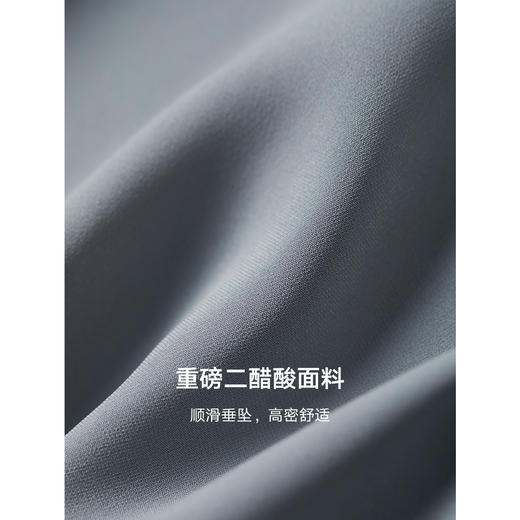 棉仓352604005-重磅二醋酸小金扣衬衫女 春秋高级光泽感气质垂坠上衣通勤感 商品图1