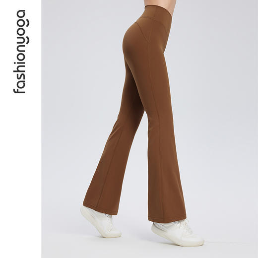 凡圣瑜伽蜜桃提臀长九分喇叭裤FC14924 商品图11