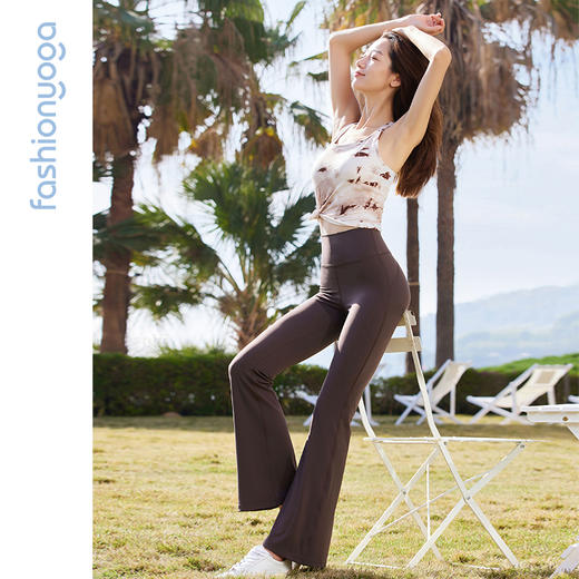 凡圣瑜伽蜜桃提臀长九分喇叭裤FC14924 商品图4