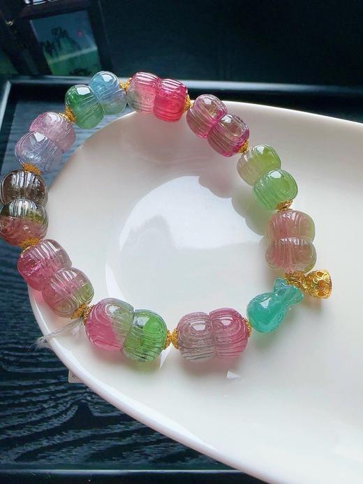 42.3g 上雕刻碧玺手链 商品图4