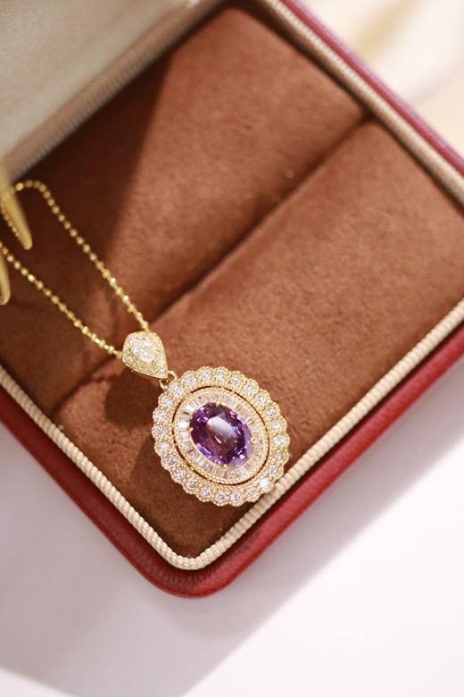 2.09ct 蓝宝石吊坠 商品图4