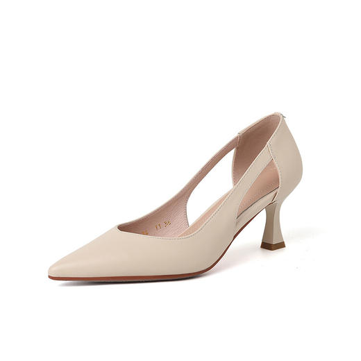 【预售5天】镂空法式高跟鞋2023新款尖头细跟女鞋名媛气质单鞋DYJ&CB3448-1 商品图4