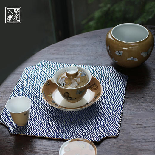 繁花入梦二才盖碗（古意游蝶）（缺货） 商品图4