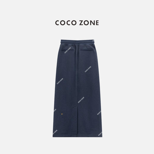 COCO ZONE 简约百搭松紧腰半身裙纯色通勤中长裙CC2C1455 商品图1