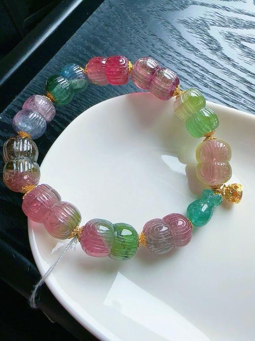 42.3g 上雕刻碧玺手链 商品图6