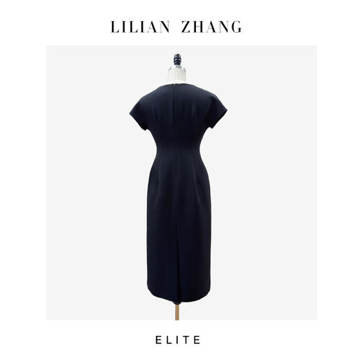 E—定制—「法式复古」——“经典永恒”——Lady挚爱、花苞领连衣裙 2401104 商品图2