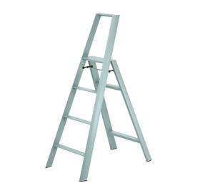 日本长谷川家用双扶手四层梯子 绿色