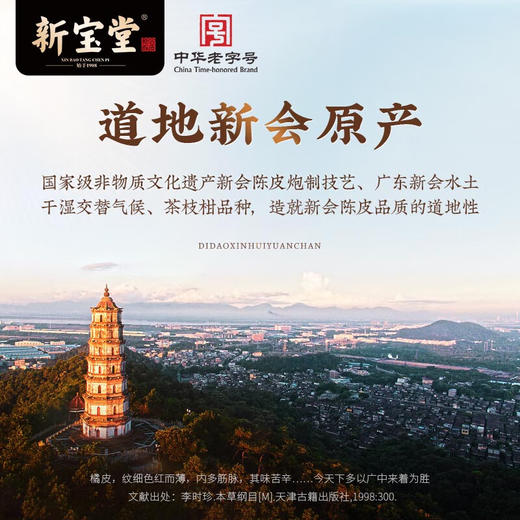 岭南新宝堂五年陈皮新会陈皮广东特产罐装系列50克送礼 五年陈皮罐装 商品图4