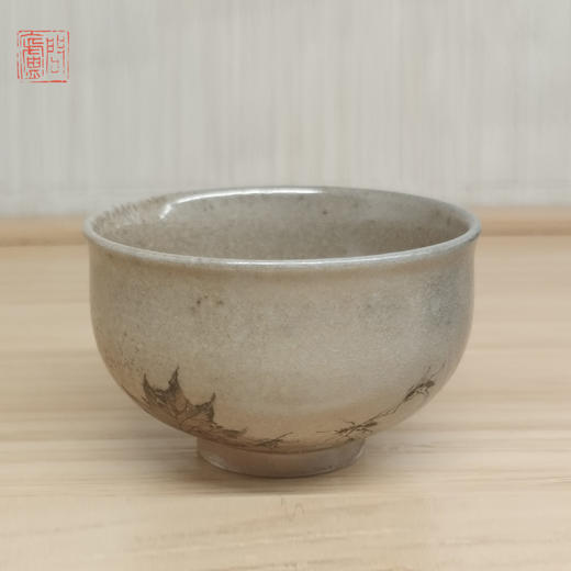 问庐柴烧手绘虫草 茶杯（缺货） 商品图2