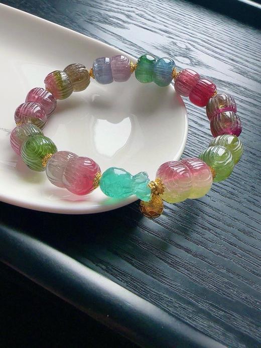 42.3g 上雕刻碧玺手链 商品图1