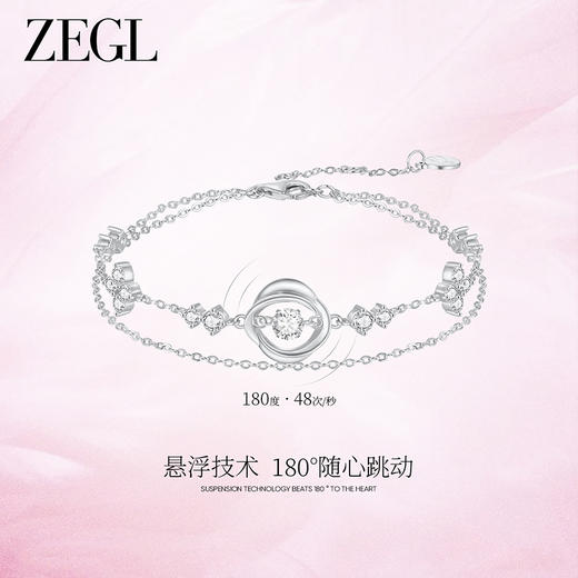 ZEGL设计师925银四叶草小幸运手链女轻奢小众精致手饰品七夕礼物 商品图1