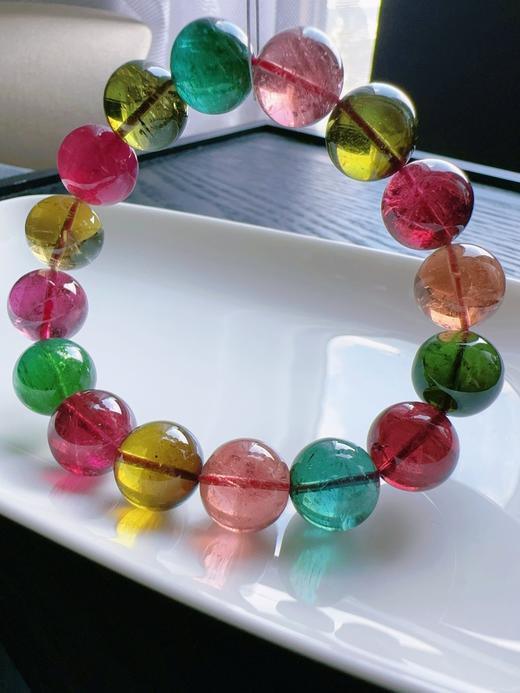 53.8g 12.7mm 碧玺手链 商品图0