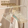 「10支装！“仙女”闪粉衣架」透明衣架家用挂衣无痕防滑衣服挂架 轻奢服装店用晾衣撑子收纳整理 商品缩略图1