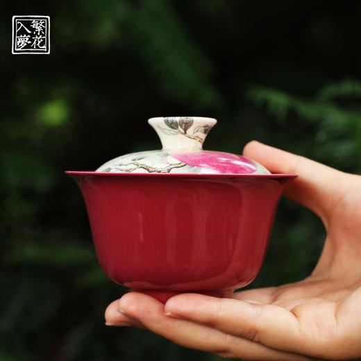 繁花入梦二才盖碗（桃花嫣香）（缺货） 商品图2