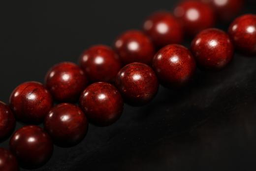 XYZT0616°暴富解忧·印度小叶紫檀双圈手持手串0.4*78 商品图5