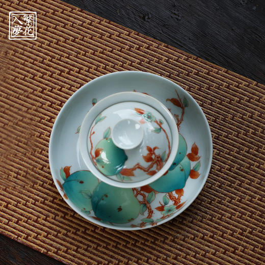 繁花入梦茶叶罐小（春风翠桃）壶承（春风翠桃）（缺货） 商品图3