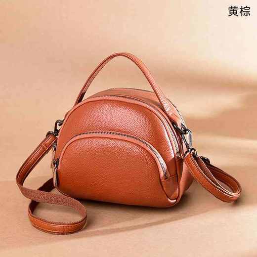 【简约易搭】百尚尊丽 大胃王真皮女士手拎斜挎小包 A31608（3-5天发货） 商品图3