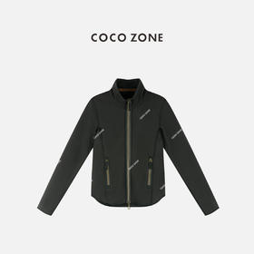 COCO ZONE 设计感双头拉链立领外套百搭长袖上衣CC1C1743