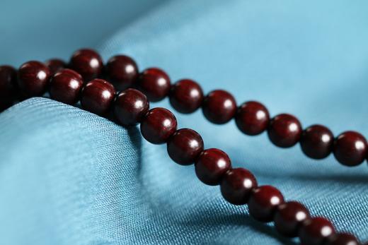 XYZT0584°镌刻·印度小叶紫檀双圈手串0.5*126 商品图8