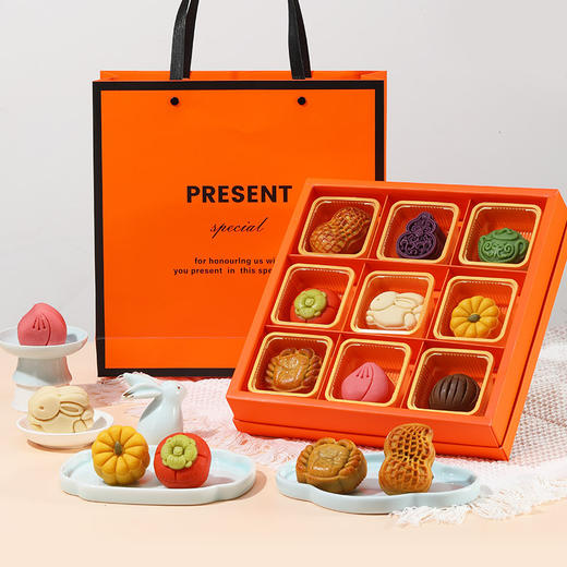 【花好月圆！中秋赏月】宫廷月饼礼盒装传统中式糕点中秋节月饼礼品走亲戚团购企业福利。ry 商品图3
