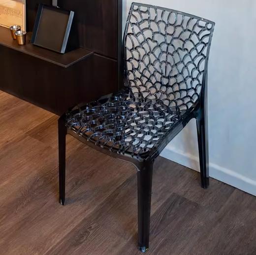 GRANDSOLEIL意大利进口网格亮面椅（透明） 商品图2