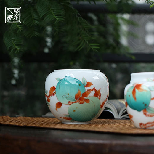 繁花入梦小建水（春风翠桃）月行杯（春风翠桃）（缺货） 商品图0