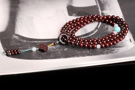 XYZT0620°微语·印度小叶紫檀项链手串0.7*99 商品图1