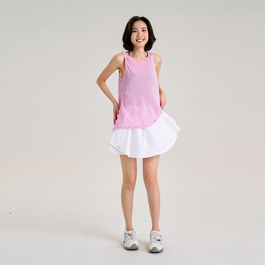 【冰感气孔面料】显高显腿长 防走光网球裙 松紧腰 抽绳 带内衬半身裙 商品图14