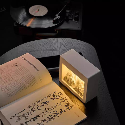 【日照金山无火香薰灯扩香石摆件】生活里的小温柔，匠心工艺，精益求精，七夕情人节，男生女生生日礼物，气氛灯床头柜摆件L新年礼盒年货礼盒 商品图3