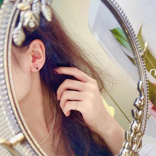 0.79ct 红宝石耳钉 商品图8